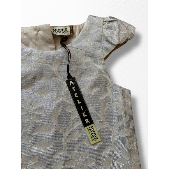 NWT Sophie Catalou Brocade Party Dress, Size 5 - Picture 6 of 9
